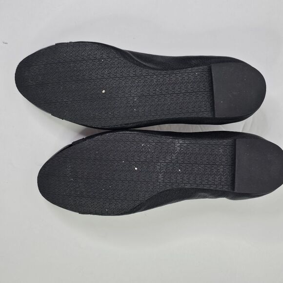 Michael Michael Kors Black Dixie Patent Leather Cap Toe Bowed Flats - Picture 9 of 11